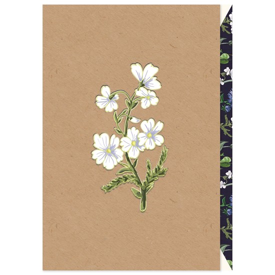 Prání ražené s obálkou s motivem květiny 11x17cm_1