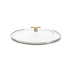 Skleněná poklice de Buyer s dřevěným úchytem P.32cm_1