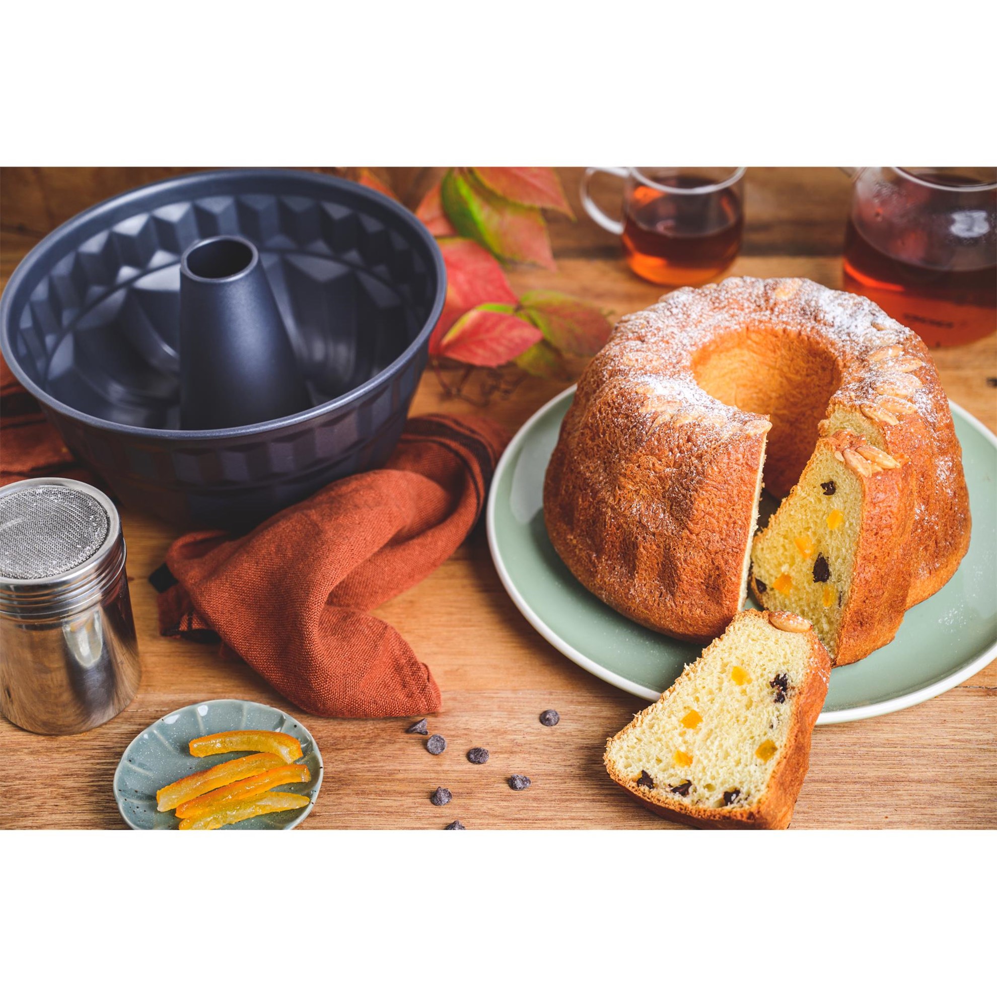 Forma na bábovku s nepřilnavým povrchem de Buyer P.22cm černá_0