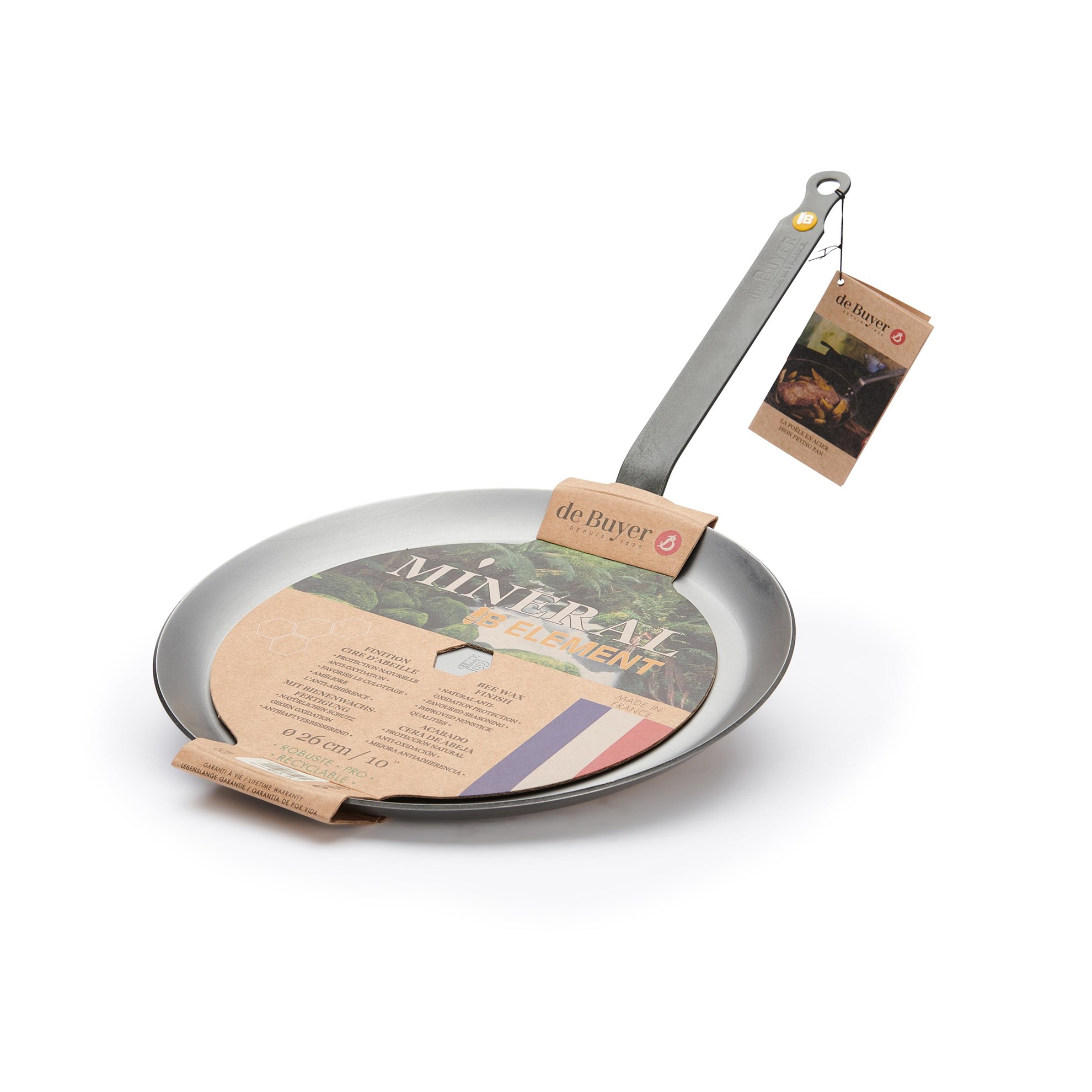 Ocelová pánev na palačinky de Buyer MINERAL B P.26cm_6