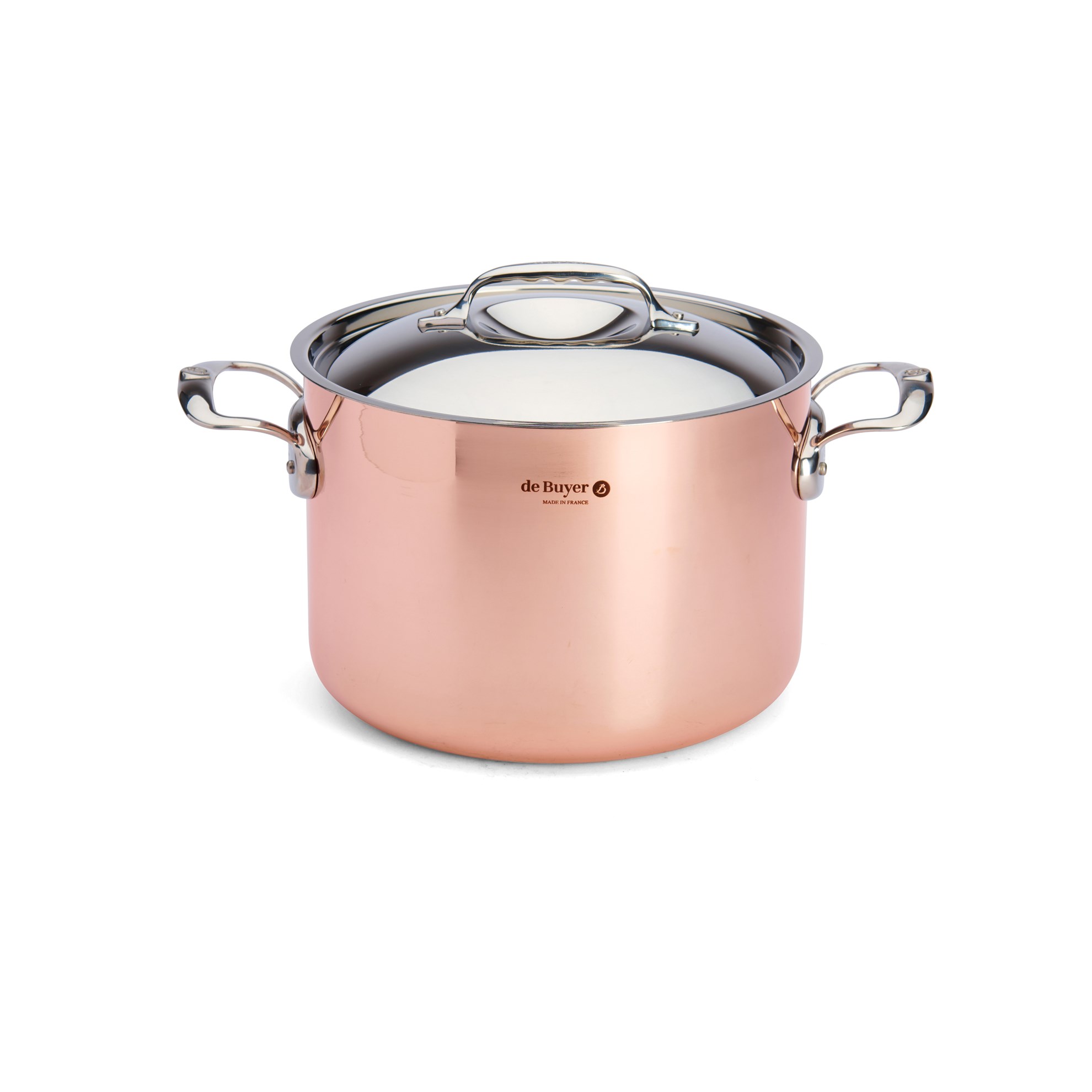 Měděný hrnec s poklicí de Buyer PRIMA MATERA P.24cm 7,5l_2