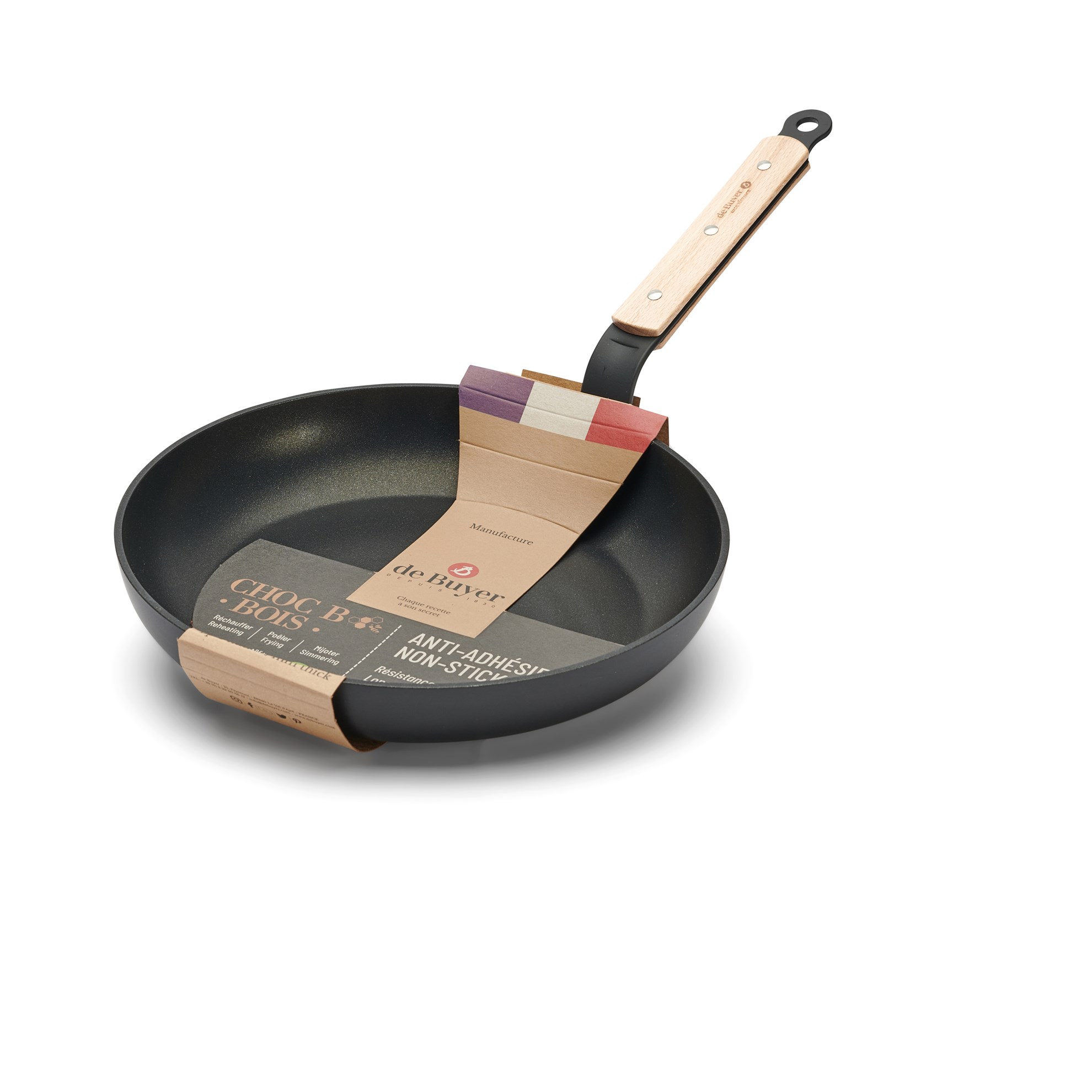Pánev s nepřilnavým povrchem de Buyer CHOC B BOIS P.28cm_6