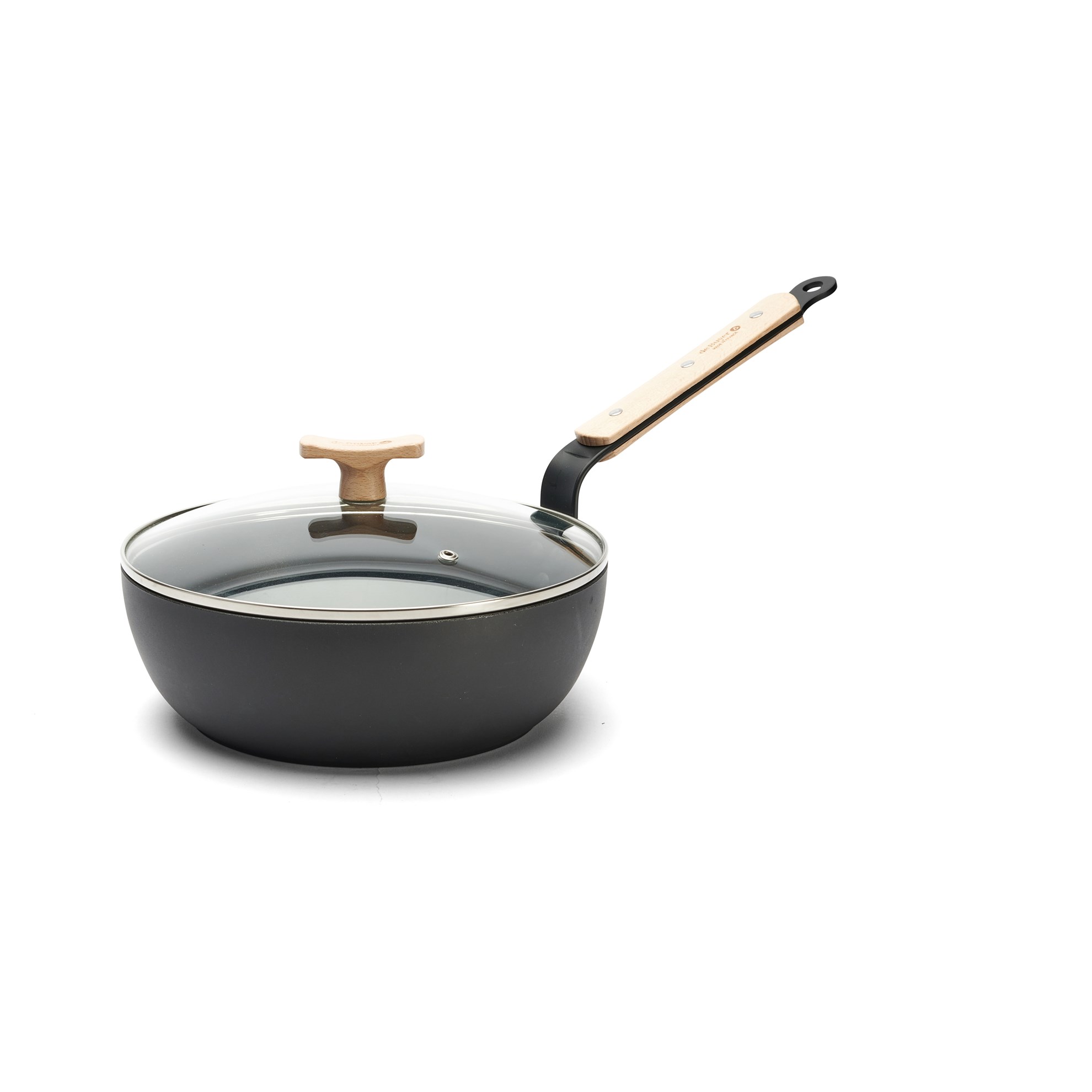 Hluboká pánev s nepřilnavým povrchem de Buyer CHOC B BOIS P.24cm_6
