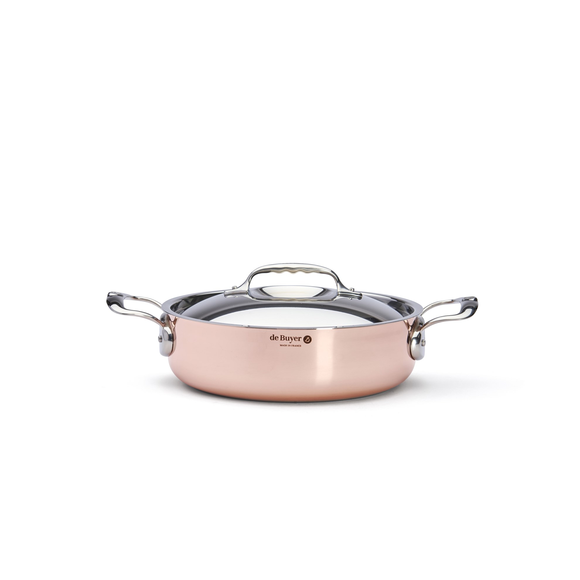 Měděný hrnec s poklicí de Buyer PRIMA MATERA P.24cm 3,1l_2