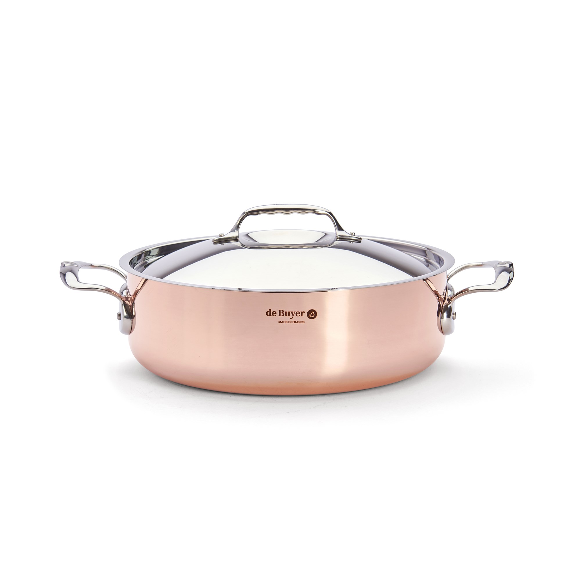 Měděný hrnec s poklicí de Buyer PRIMA MATERA P.28cm 4,9l_2