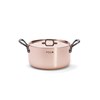 Měděný hrnec s poklicí de Buyer PRIMA MATERA P.24cm 5,4l tmavá rukojeť_2