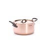 Měděný hrnec s poklicí de Buyer PRIMA MATERA P.24cm 5,4l tmavá rukojeť_5