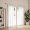 Garnýž Umbra BELLWOOD s dřevěnými koncovkami 107-305 cm bílá/přírodní_2