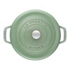 Hrnec STAUB kulatý 24 cm šalvějově zelený 3,8l_0