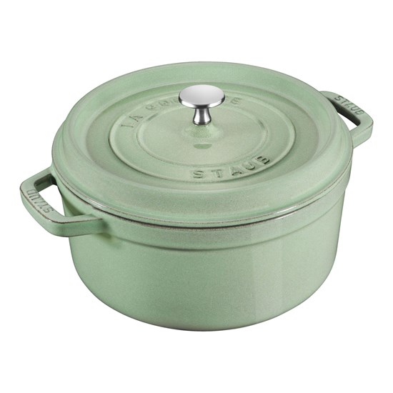 Hrnec STAUB kulatý 24 cm šalvějově zelený 3,8l_8