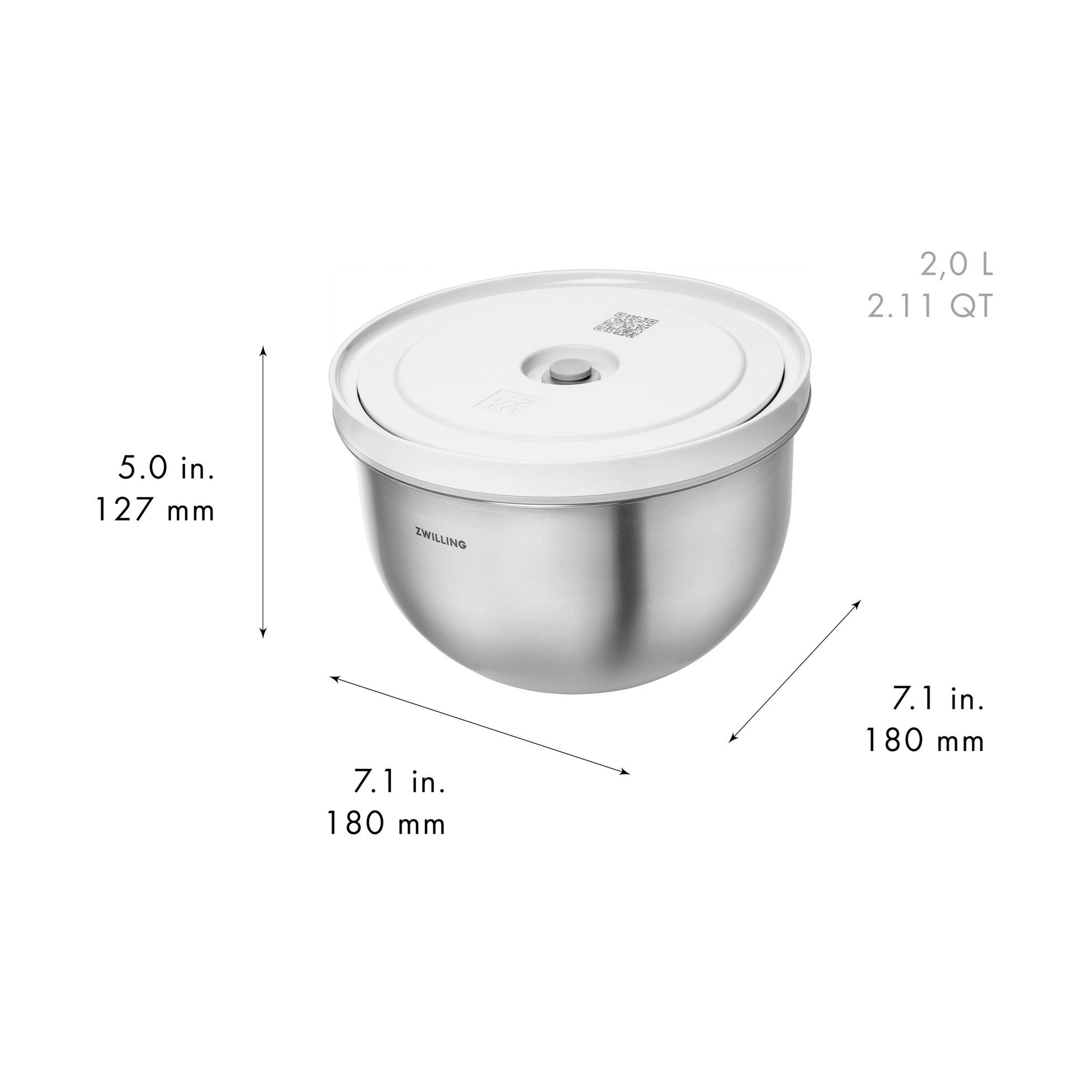 Nerezová sada na vakuování Zwilling FRESH&SAVE BOWLS SET/9ks_12