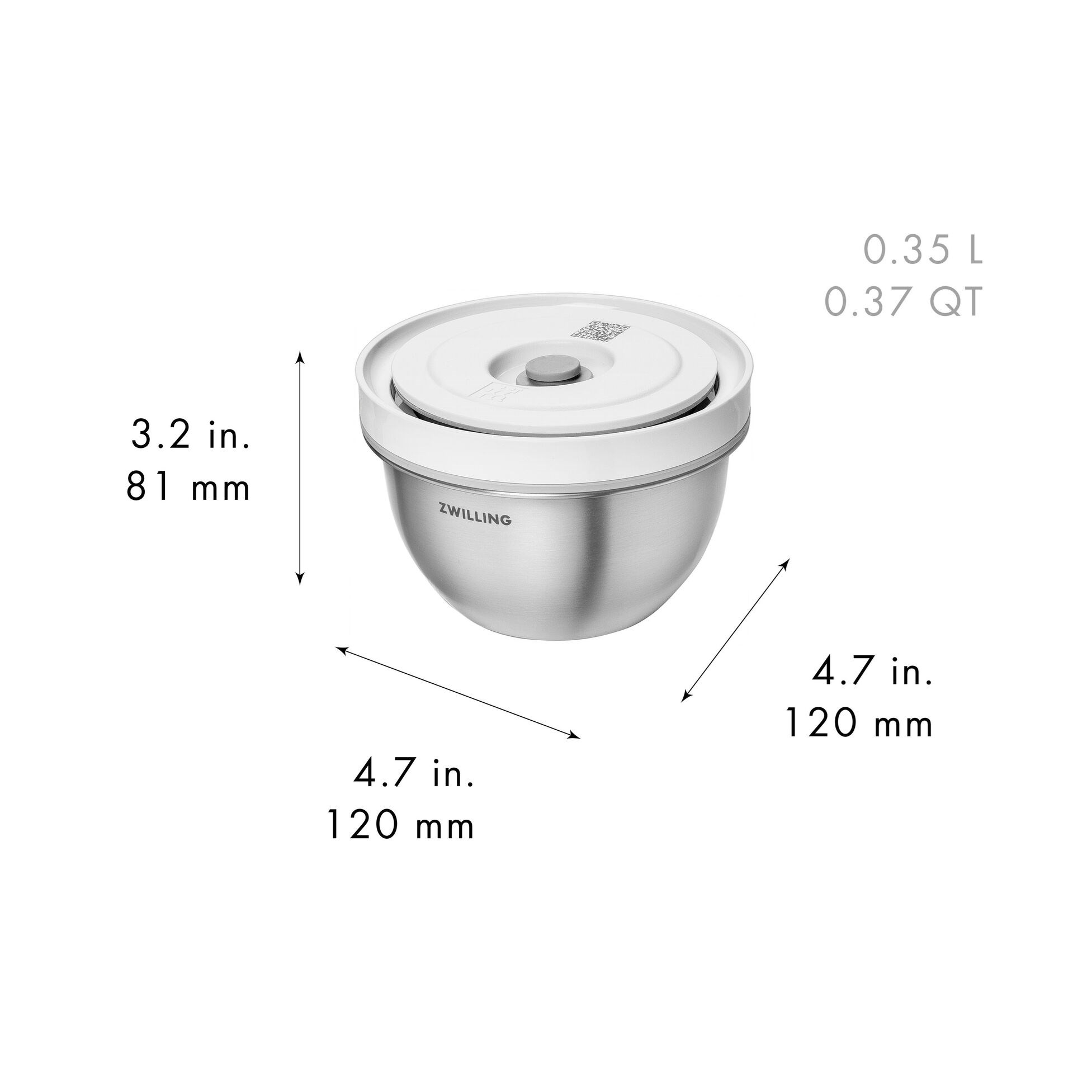 Nerezové vakuové misky Zwilling FRESH&SAVE BOWLS SET/6ks_5