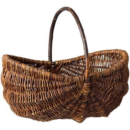 Proutěný košík Ib Laursen oválný D.54 cm_0