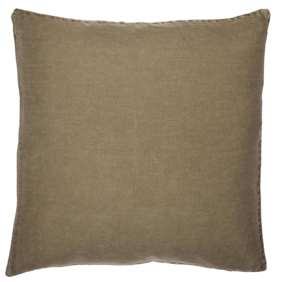 Lněný povlak na polštář Ib Laursen 50x50 cm olive_0