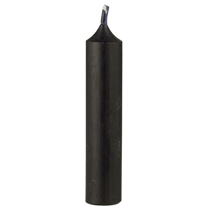 Svíčka Ib Laursen kulatá krátká V.11 cm černá_0