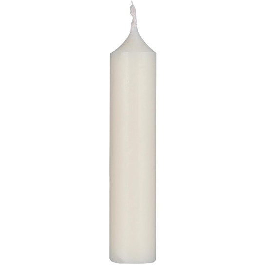 Svíčka Ib Laursen kulatá krátká V.11 cm slonovinově bílá_0