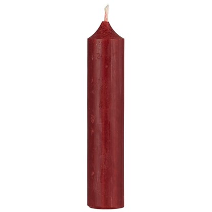 Svíčka Ib Laursen kulatá krátká V.11 cm bordó_0