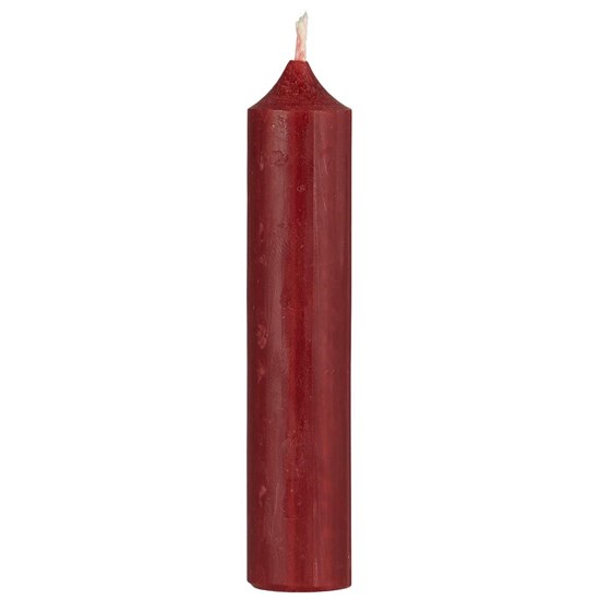 Svíčka Ib Laursen kulatá krátká V.11 cm bordó_0