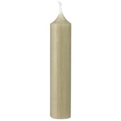 Svíčka Ib Laursen kulatá krátká V.11 cm šedo-zelená_0