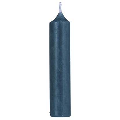 Svíčka Ib Laursen kulatá krátká V.11 cm modrá_0