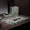 Servírovací tác/podnos Muubs VITA mramor 30x20cm zeleno-šedý_2