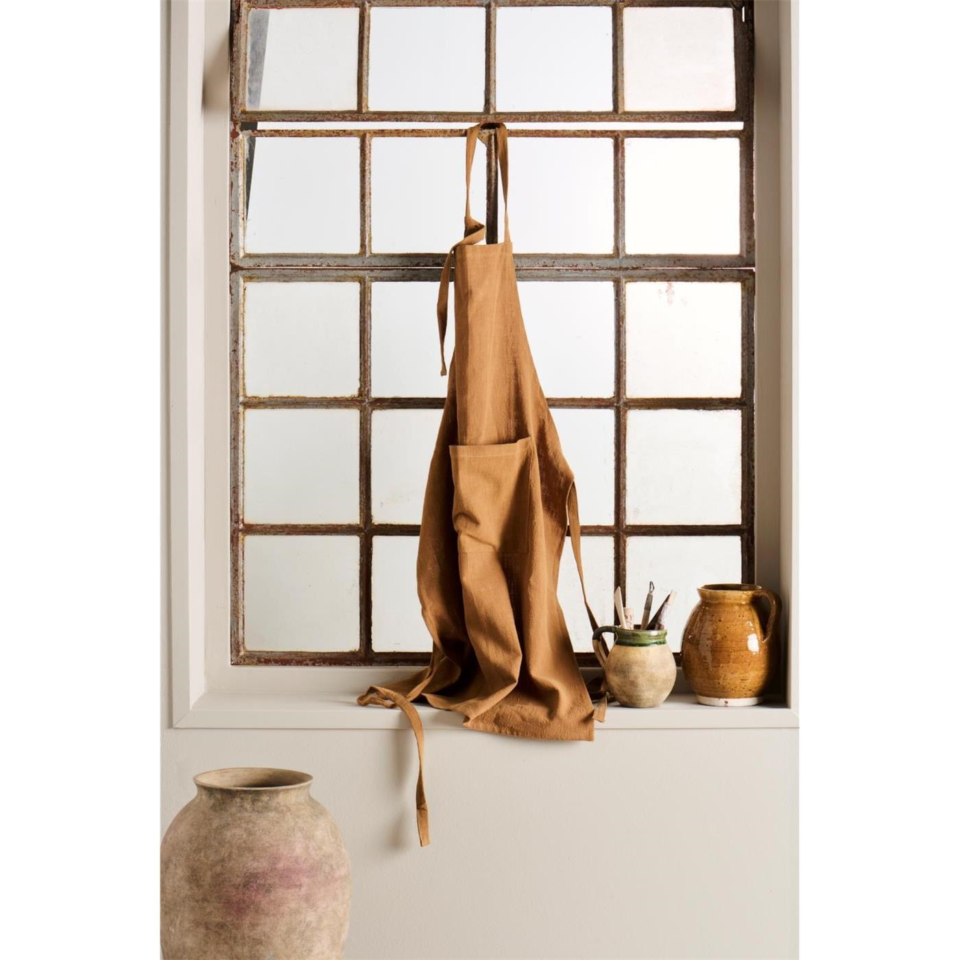 Zástěra s kapsou Ib Laursen cognac_0