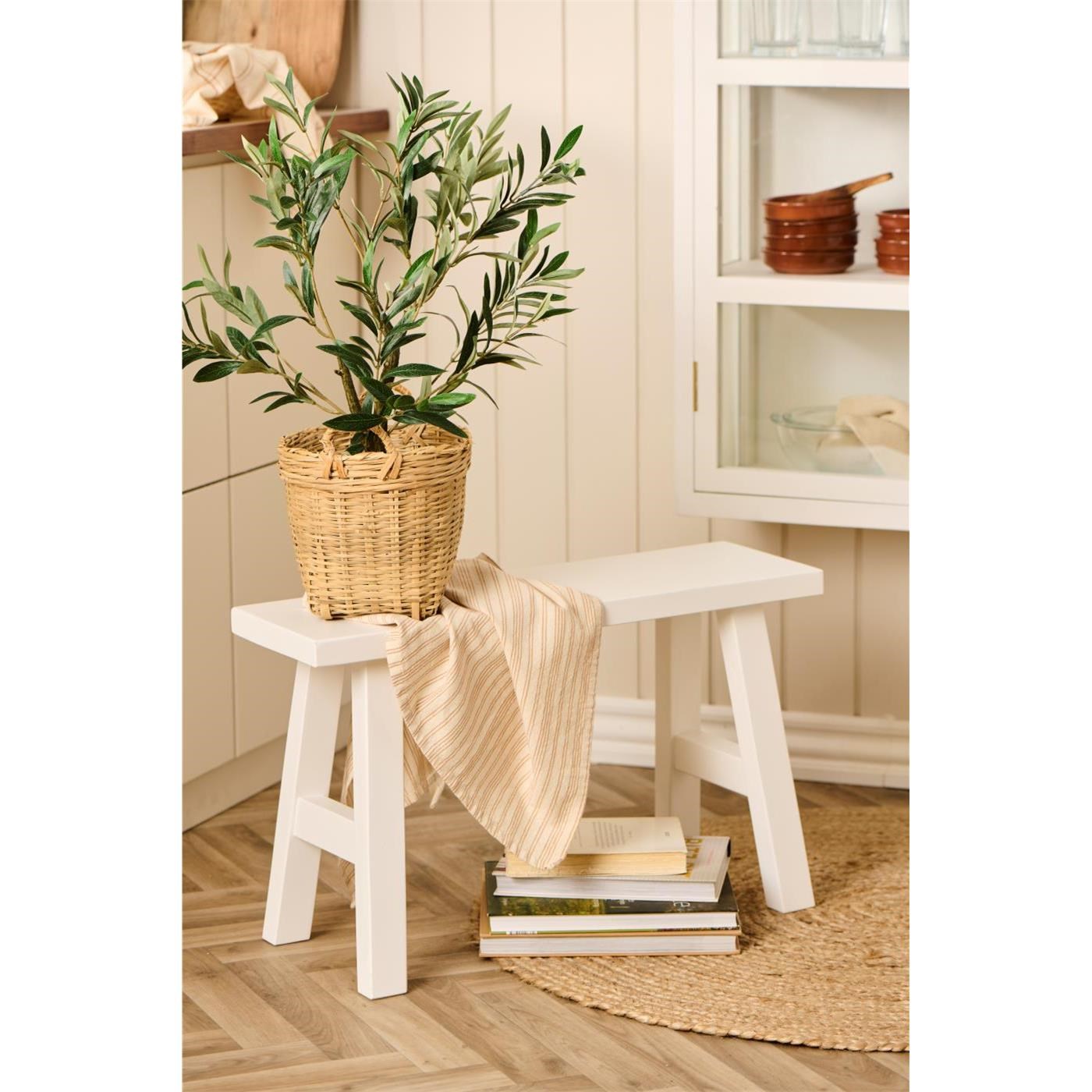 Kuchyňská utěrka Tilde Ib Laursen 70x50 cm přírodní s hnědými pruhy_1