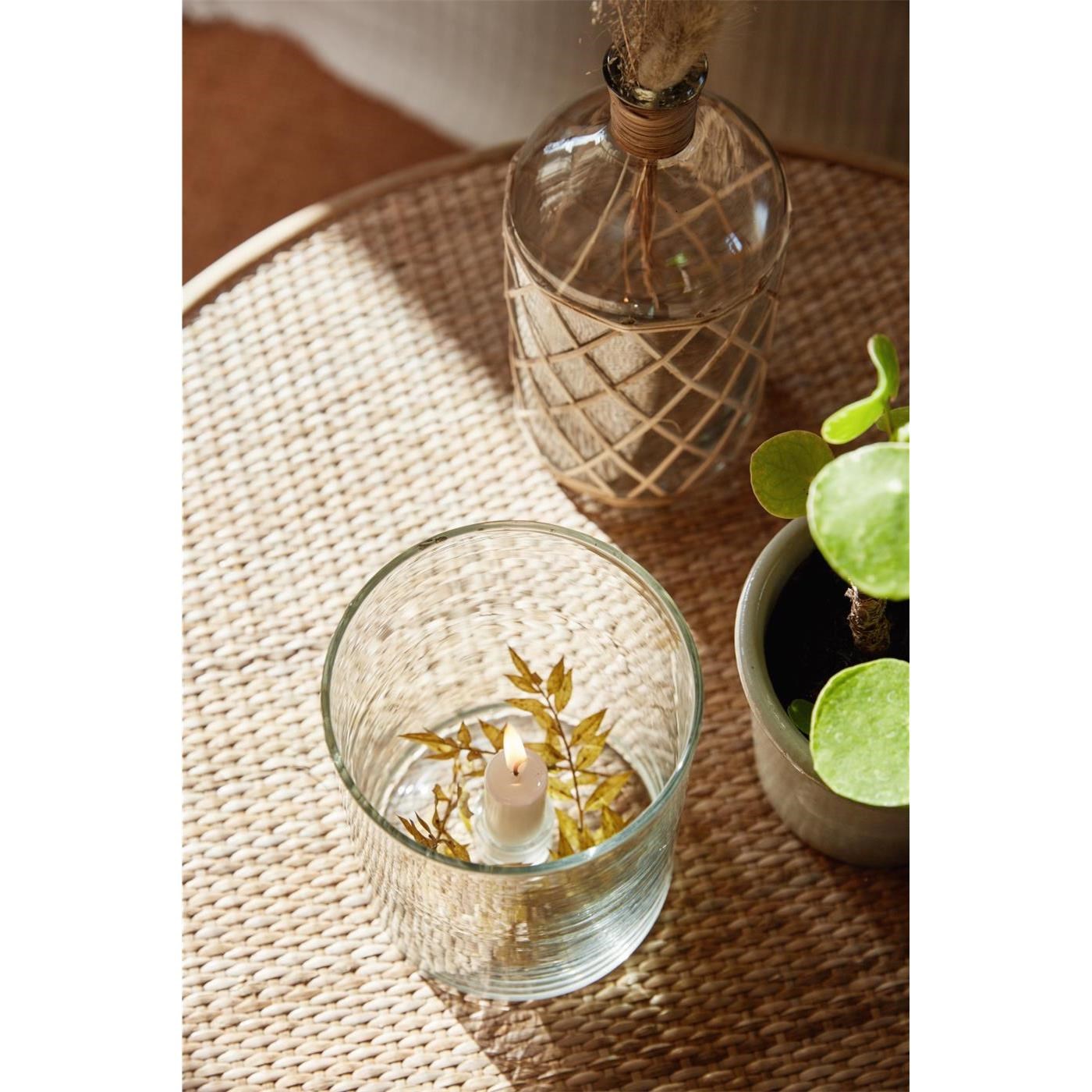 Skleněný svícen Ib Laursen s pevným držákem V.15 cm_4