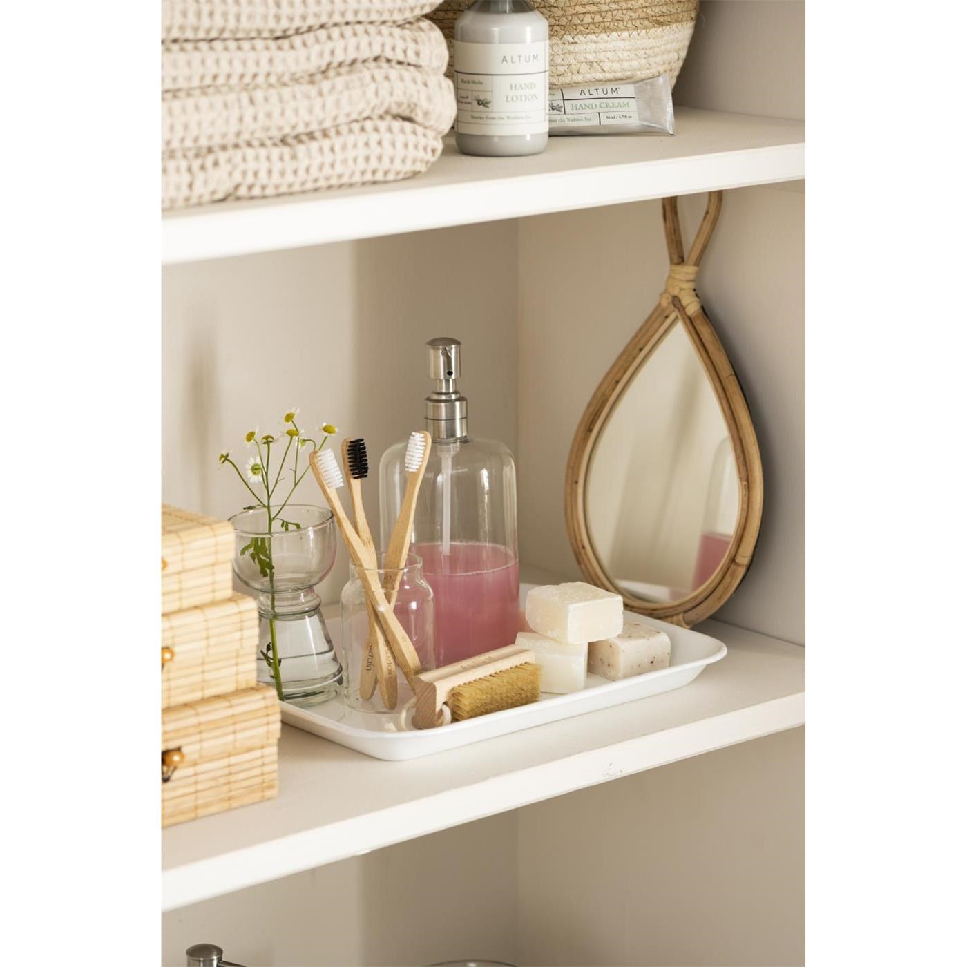 Zrcátko Ib Laursen s bambusovým okrajem V.36,5 cm_1