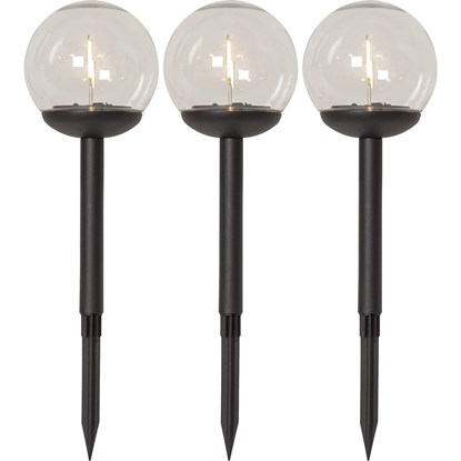 LED solární osvětlení BOLLARD GLOBE SET/3 ks_0