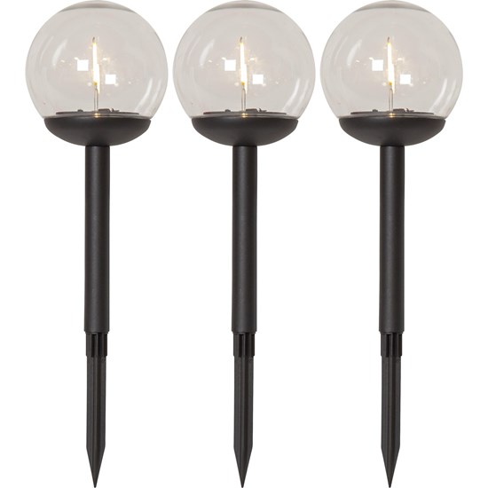 LED solární osvětlení BOLLARD GLOBE SET/3 ks_0
