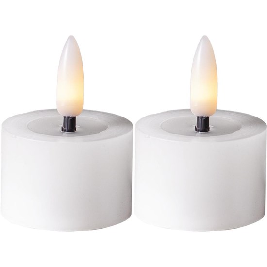 LED čajová svíčka FLAMME SET/2ks bílá_1