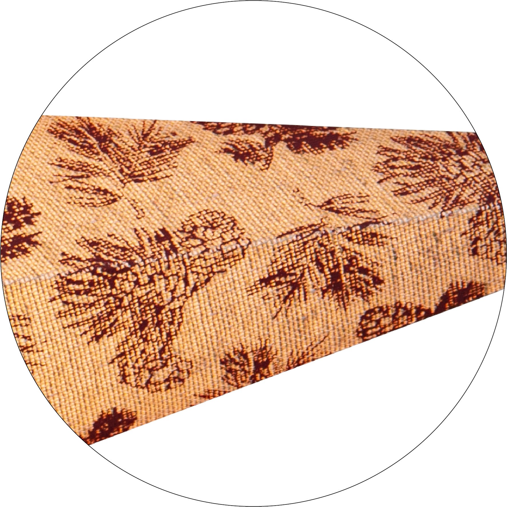 Vánoční papírová hvězda s červeným dekorem COTTON 60 cm, bez světelného zdroje (083-00)_1