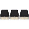LED solární nástěnné osvětlení se senzorem soumraku WALLY MINI SET/3ks černé_0