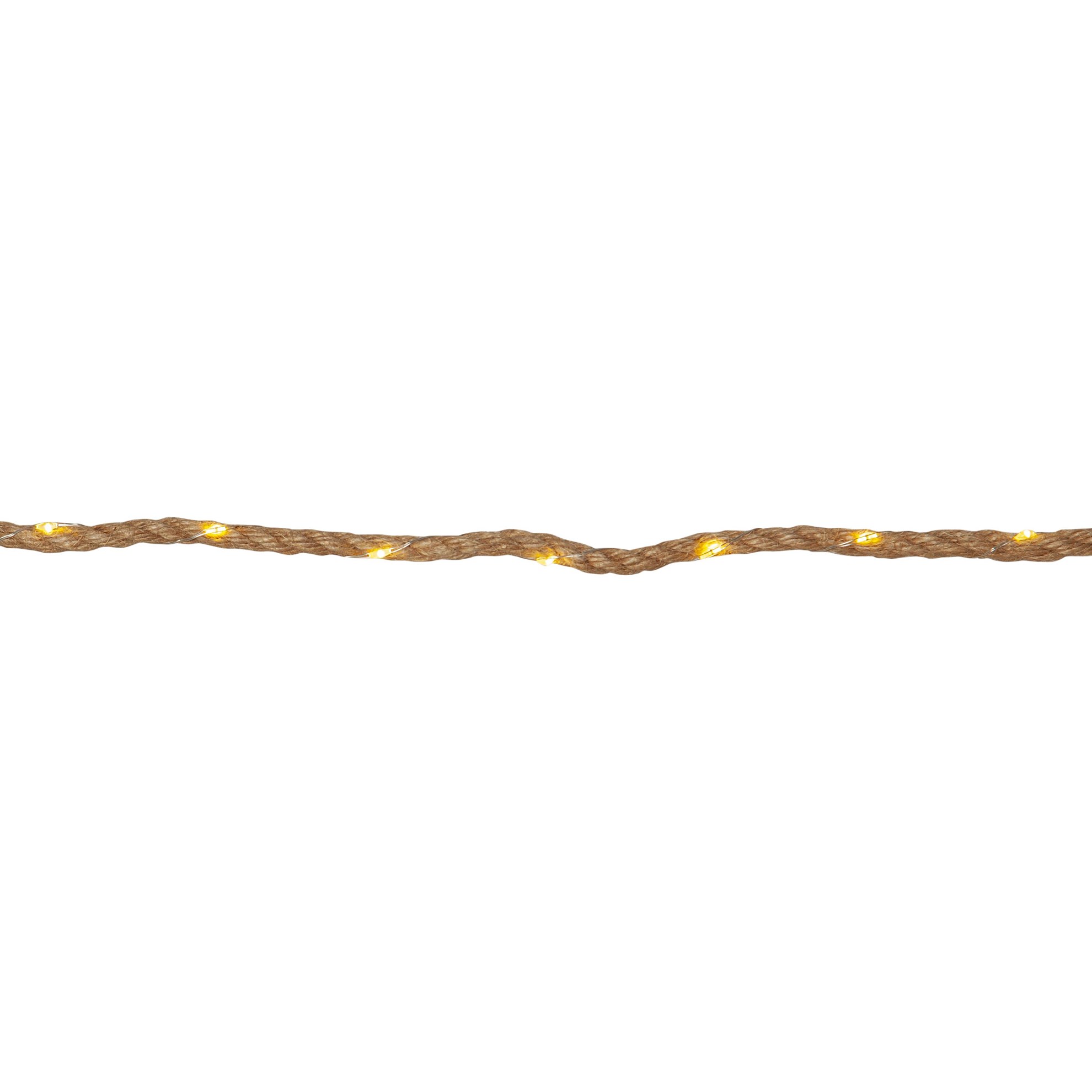 LED světelný řetěz z juty D.2m_0