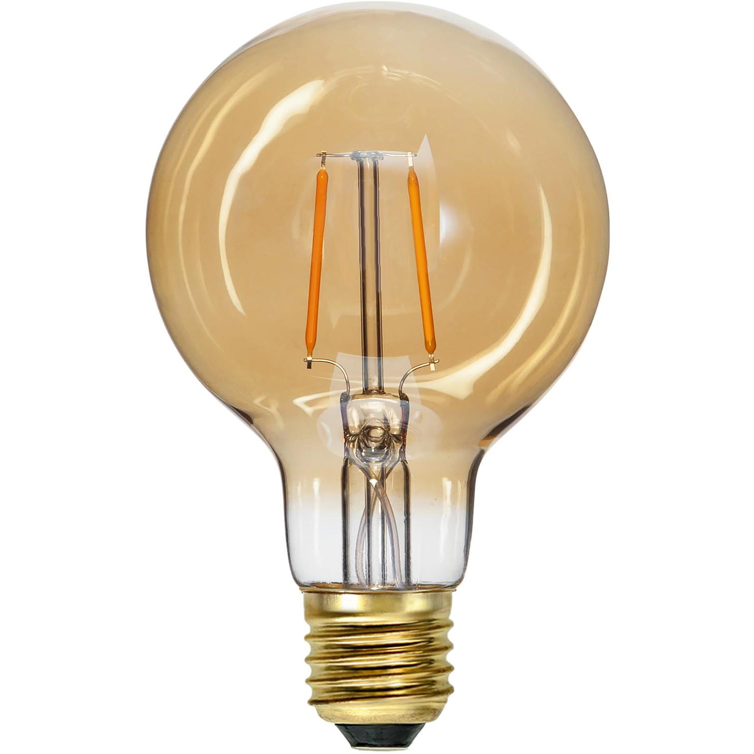 Dekorační LED žárovka PLAIN AMBER E27, A++, 80lm, 2000K jantarová_0