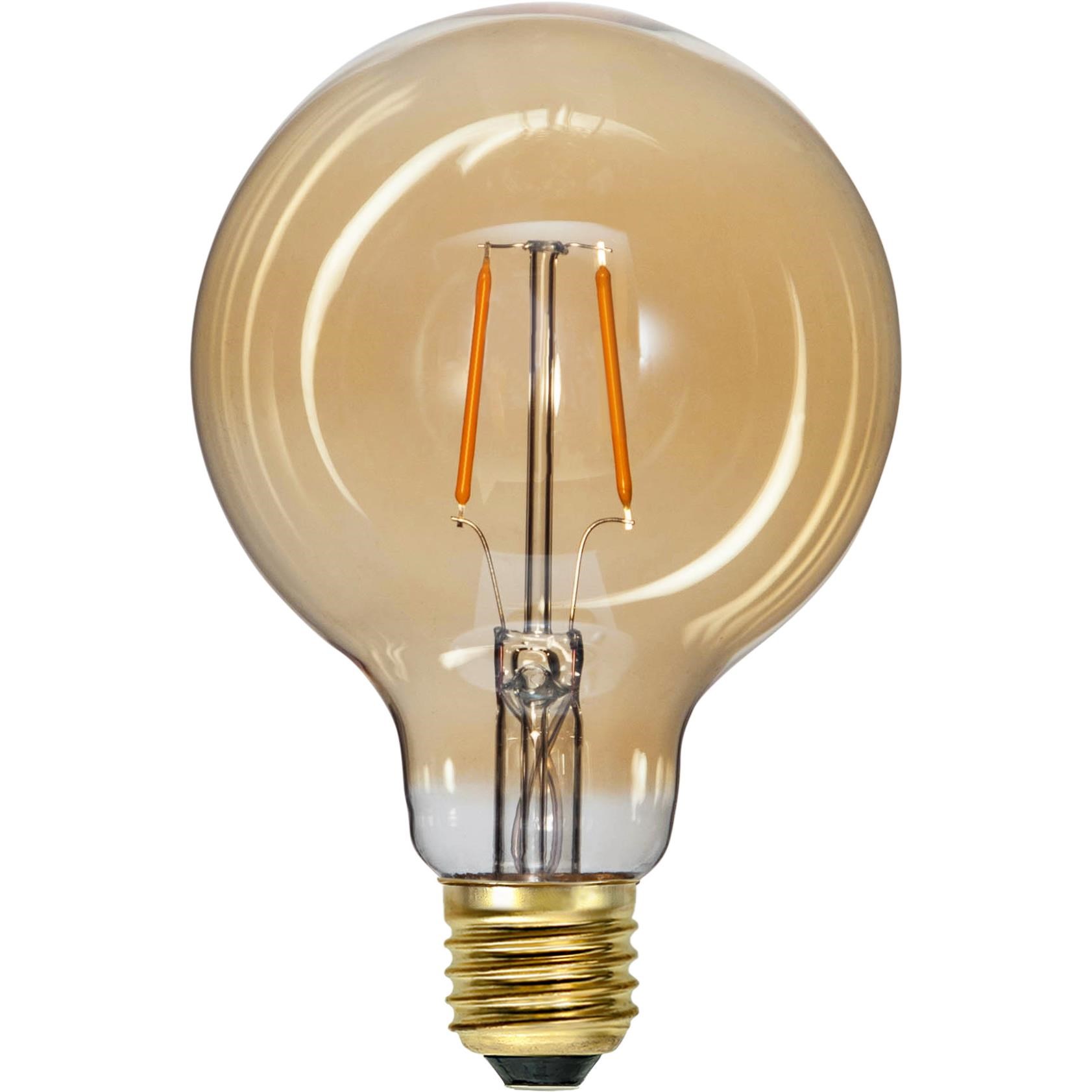 Dekorační LED žárovka PLAIN AMBER E27 80lm, 2000K jantarová_0