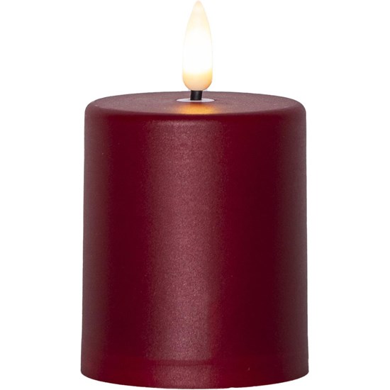 LED svíčka FLAMME PAULA 10 cm červená_0