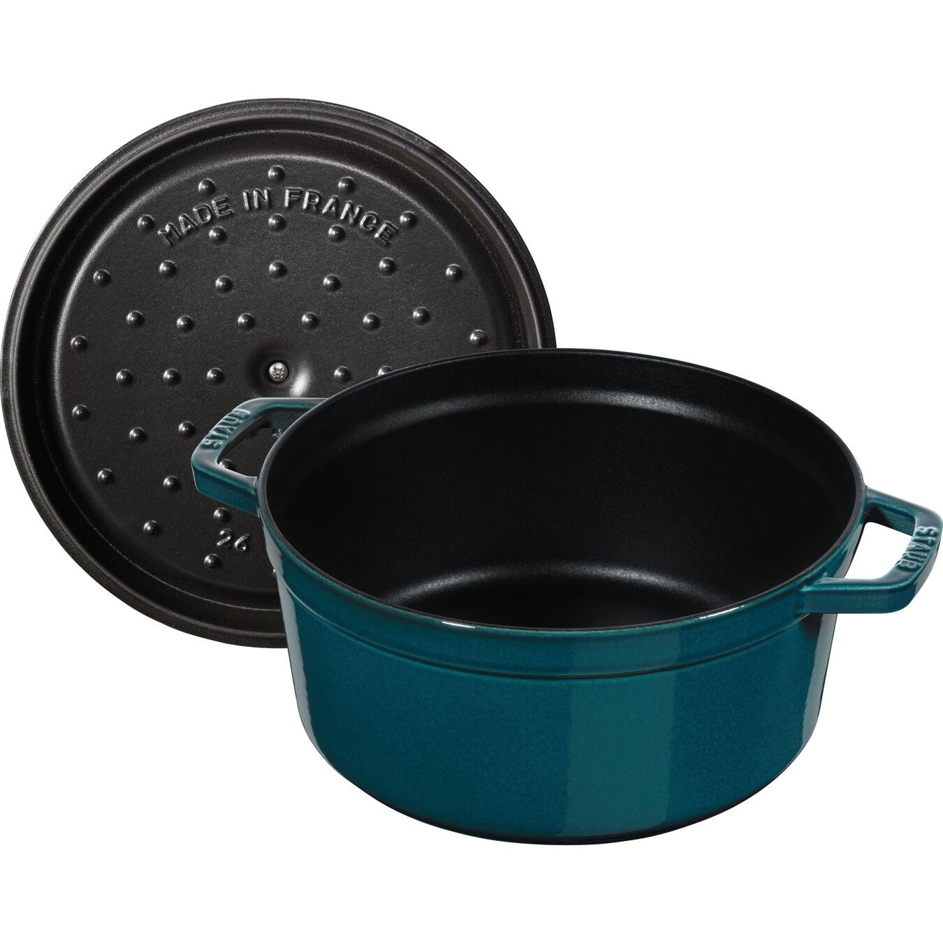 Hrnec STAUB  kulatý 26 cm tyrkysový 5,25l_3