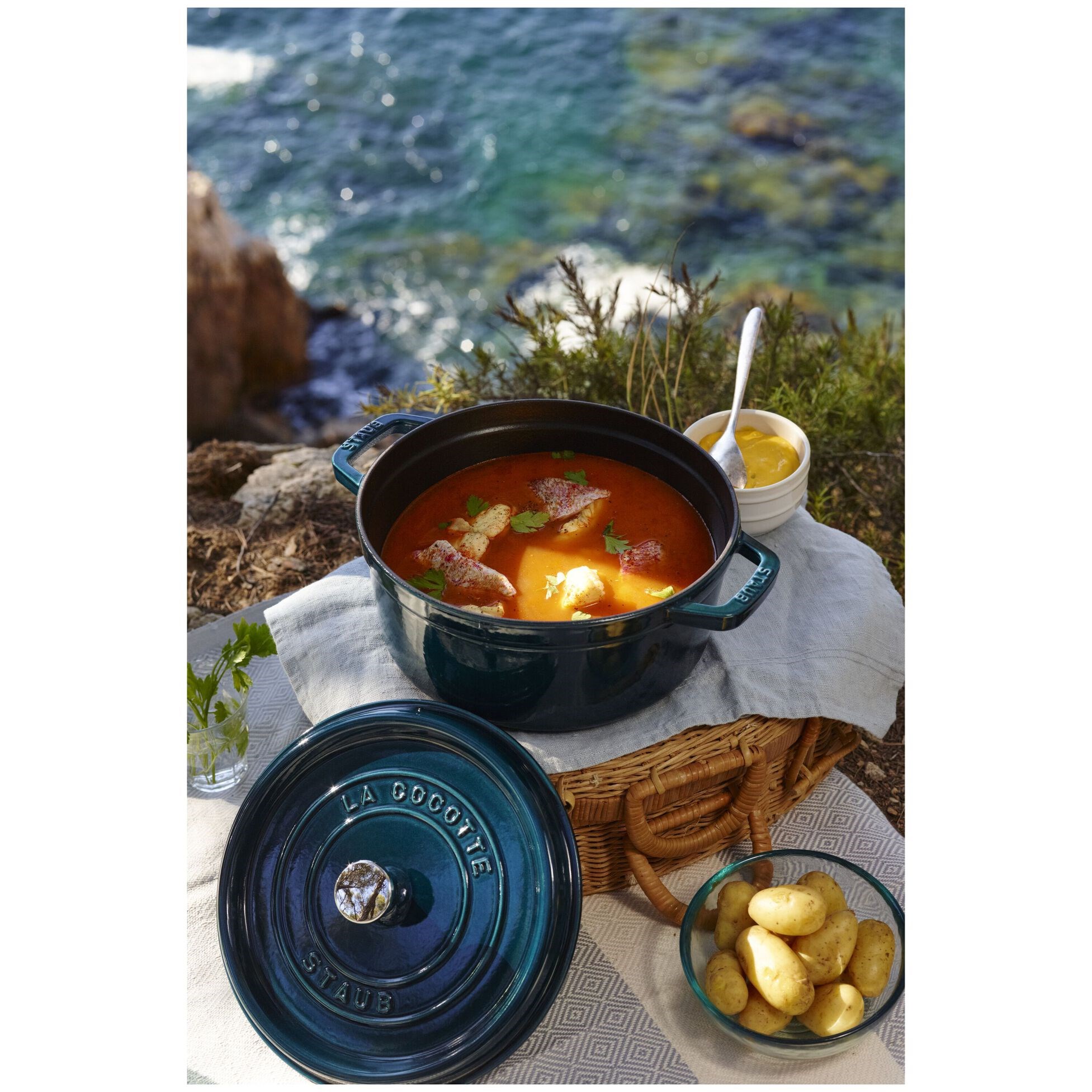 Hrnec STAUB  kulatý 26 cm tyrkysový 5,25l_4