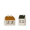 Keramické domečky Broste BO 9x5cm SET/2ks hnědý, zelený_0