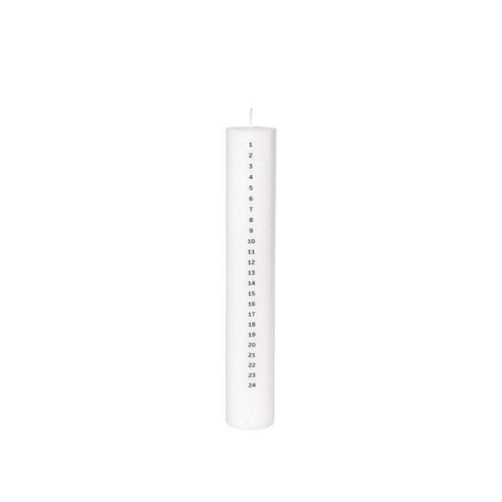 Adventní svíčka Broste ECO V.30cm bílá_0