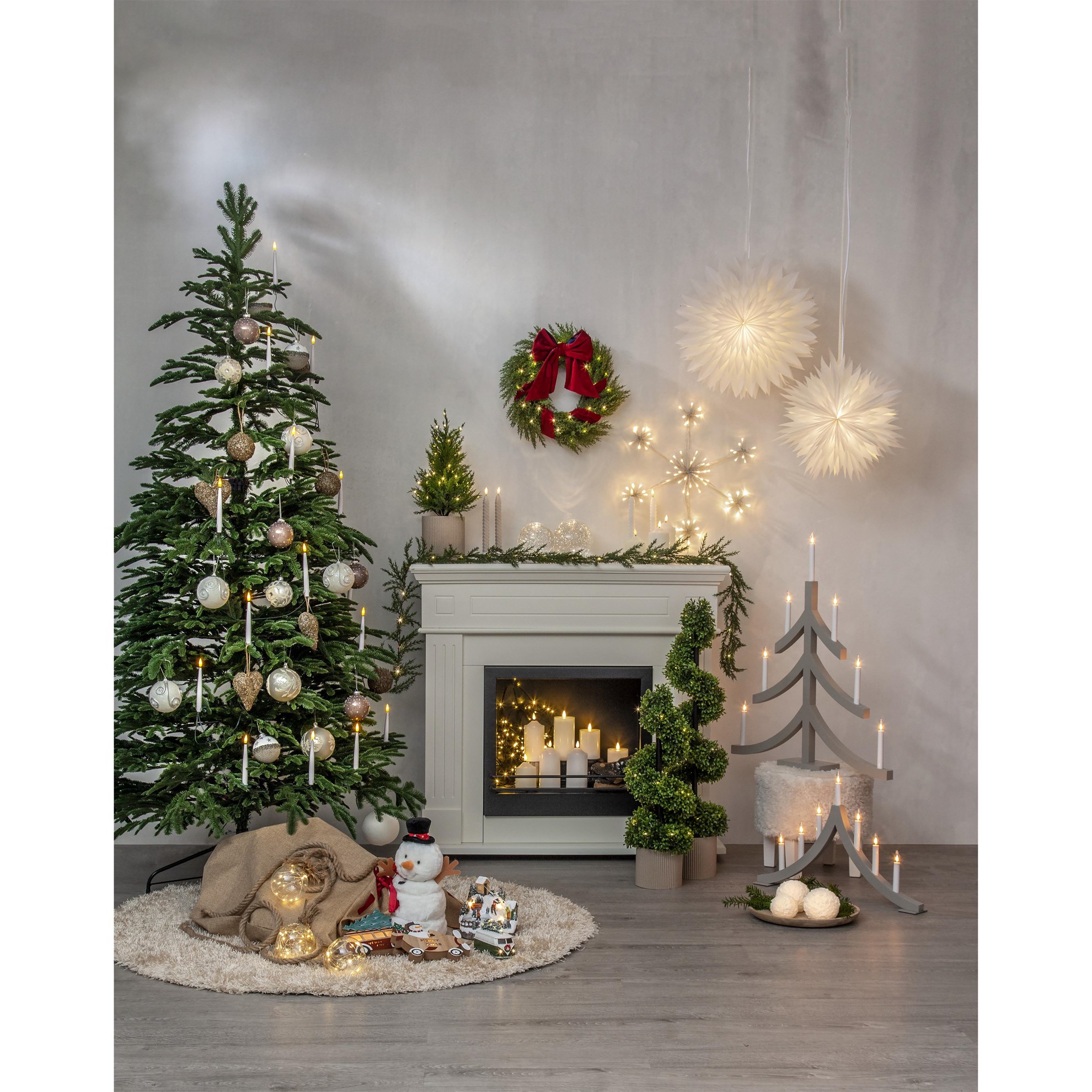 Papírová hvězda na zavěšení, P.45 cm, bílá, bez světelného zdroje (083-00)_0