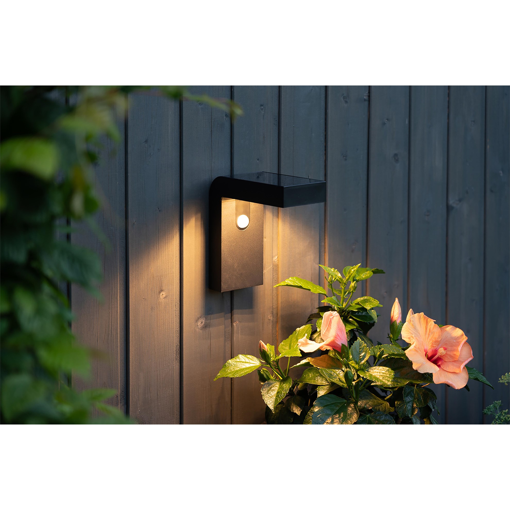 LED solární nástěnné osvětlení VICI se senzorem pohybu V.20cm černé_2