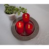 LED svíčka FLAMME FLOW V.12,5cm červená_1
