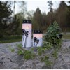 LED hřbitovní svíčka V.12cm bílo-černá_1