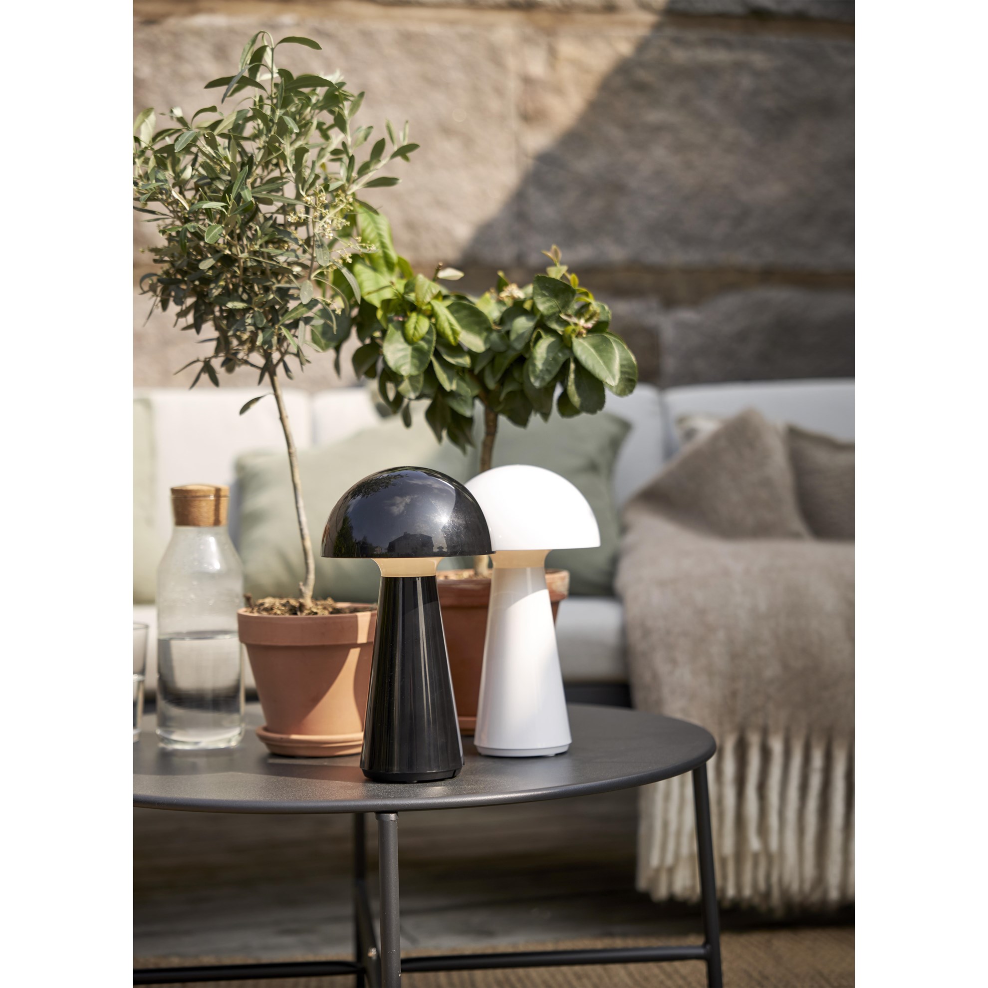 LED stolní lampa MUSHROOM V.28cm černá_3