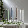 LED dekorační svíčka FLAMME STRIPE SET/2ks V.25cm zelená_1