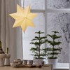 Bílá adventní hvězda z papíru POLAR 40 cm, bez světelného zdroje_0