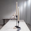 2x LED dlouhá svíčka FLAMME s dálkovým ovládání, 28,5cm, béžová_0